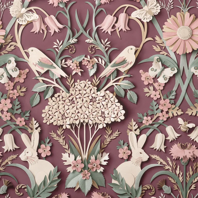 Fine Decor Fae wallpaper, color Plum, SKU FD42949