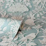 Fine Decor Fae - Sky Blue Wallpaper | Buy Online Fine Decor Fae wallpaper, color Sky Blue, SKU FD43605