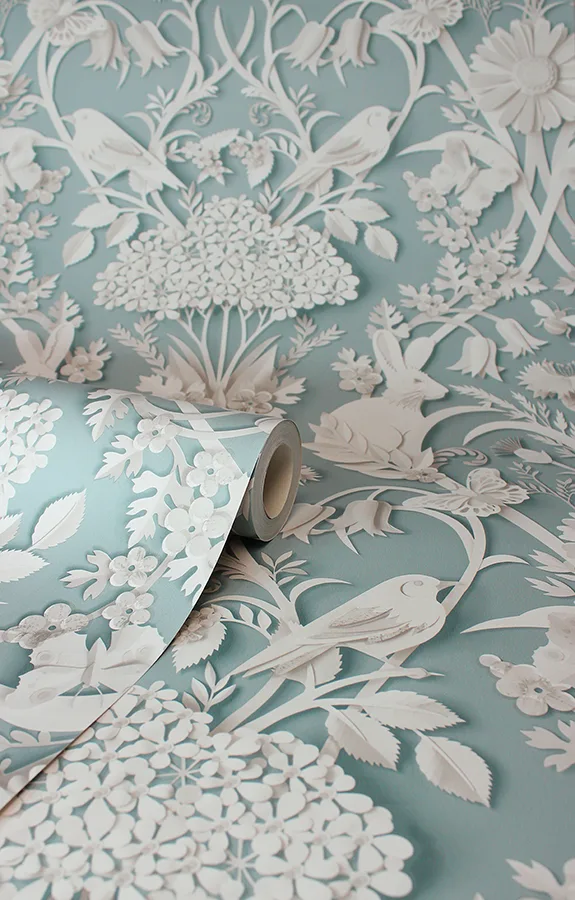 Fine Decor Fae - Sky Blue Wallpaper | Buy Online Fine Decor Fae wallpaper, color Sky Blue, SKU FD43605