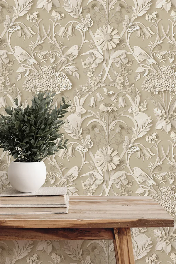 Fine Decor Fae - Neutral Wallpaper | Buy Online Fine Decor Fae wallpaper, color Neutral, SKU FD43606