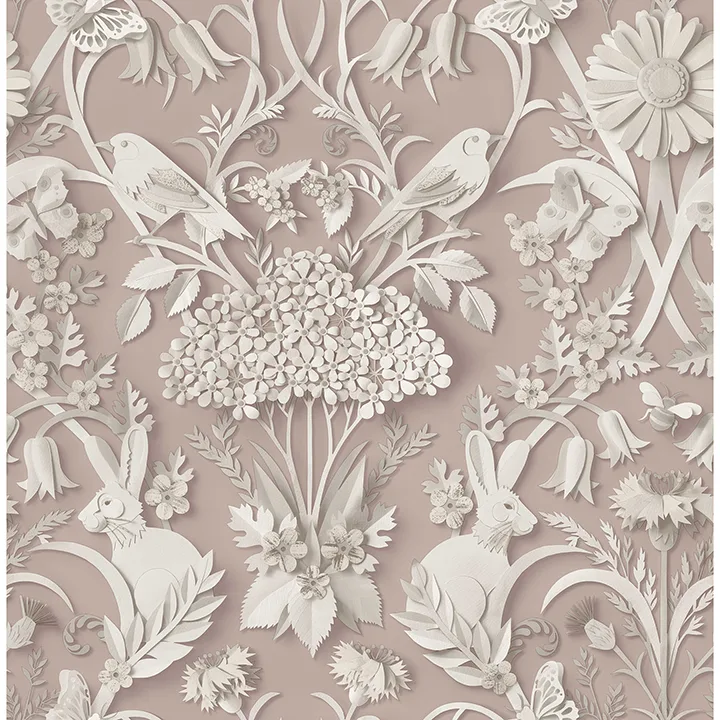 Fine Decor Fae wallpaper, color Light Pink, SKU FD43607