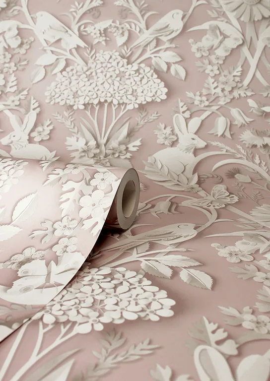 Fine Decor Fae wallpaper, color Light Pink, SKU FD43607
