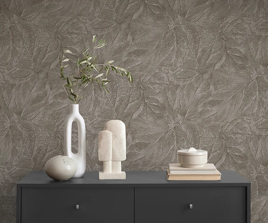 Fine Decor Aspen - Stone Wallpaper | Buy Online Fine Decor Aspen wallpaper, color Stone, SKU M95661
