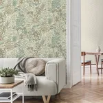 Fine Decor Meilani - Green Wallpaper | Buy Online Fine Decor Meilani wallpaper, color Green, SKU M95676