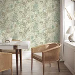 Fine Decor Meilani - Green Wallpaper | Buy Online Fine Decor Meilani wallpaper, color Green, SKU M95676