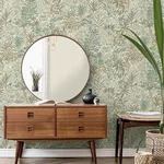 Fine Decor Meilani - Green Wallpaper | Buy Online Fine Decor Meilani wallpaper, color Green, SKU M95676
