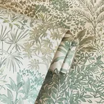 Fine Decor Meilani - Green Wallpaper | Buy Online Fine Decor Meilani wallpaper, color Green, SKU M95676