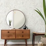 Fine Decor Meilani wallpaper, color White & Silver, SKU M95677