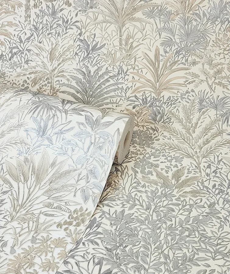 Fine Decor Meilani - Natural & Grey Wallpaper | Buy Online Fine Decor Meilani wallpaper, color Natural & Grey, SKU M95678