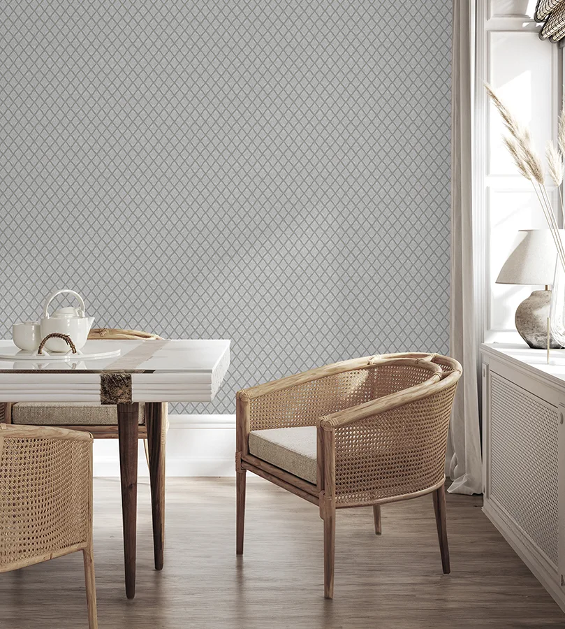 Fine Decor Santina wallpaper, color Natural & Grey, SKU M95681