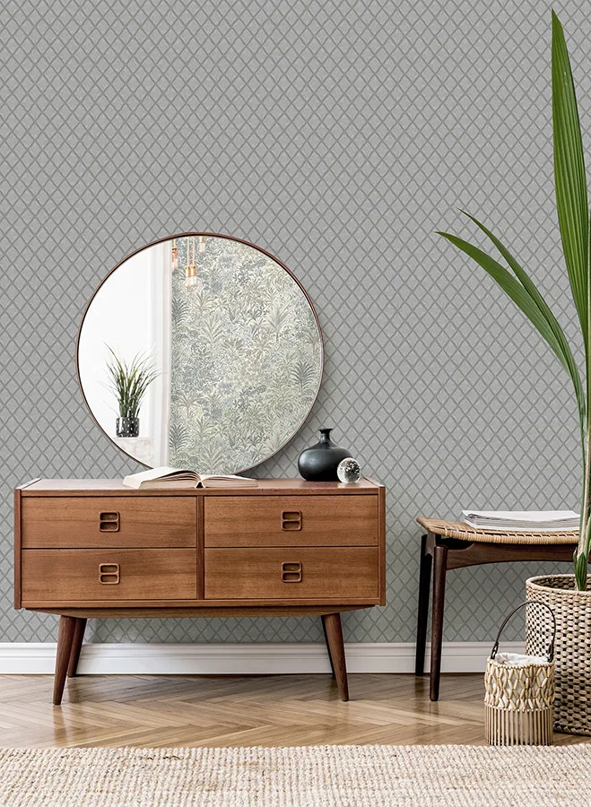 Fine Decor Santina wallpaper, color Natural & Grey, SKU M95681