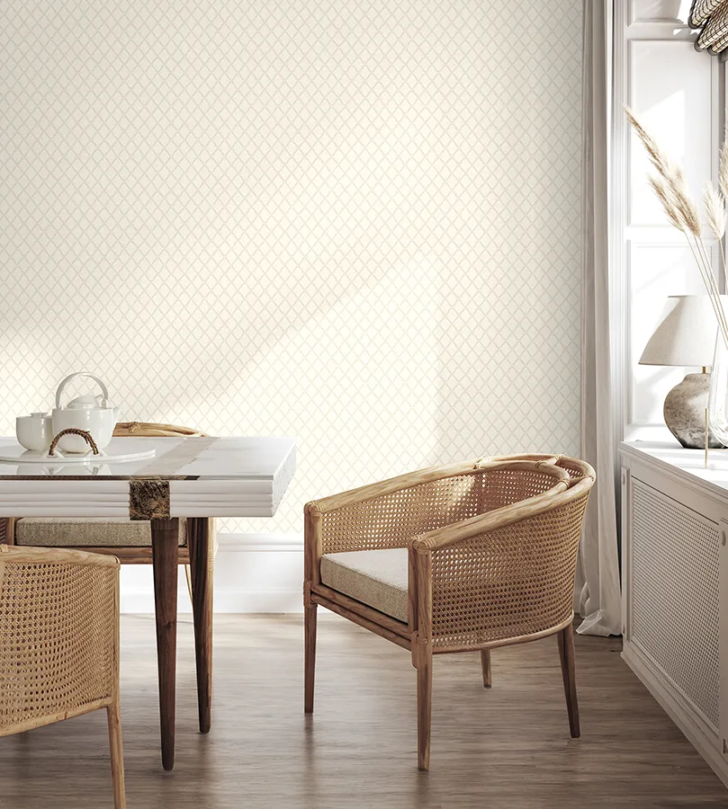 Fine Decor Santina wallpaper, color Eggshell, SKU M95679