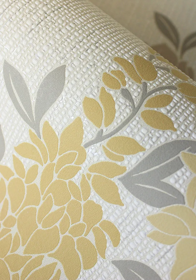 Fine Decor Aisla wallpaper, color Yellow, SKU FD43672