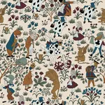 House of Hackney Alice In Wonderland wallpaper in Achillea, the Alice In Wonderland design in achillea