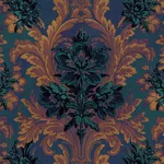 House of Hackney Amarantha Wallpaper in Ink House of Hackney Amarantha wallpaper in Ink, blooms and foliage in ink