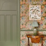 House of Hackney Amatoria Wallpaper in Apple House of Hackney Amatoria wallpaper in Apple, blooms and foliage in apple