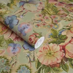 House of Hackney Amatoria Wallpaper in Apple House of Hackney Amatoria wallpaper in Apple, blooms and foliage in apple