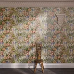 House of Hackney Amatoria wallpaper in Tourmaline, blooms and foliage in tourmaline