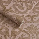 House of Hackney Anaconda Wallpaper in Dusky Pink House of Hackney Anaconda wallpaper in Dusky Pink, serpents and animal markings in pink