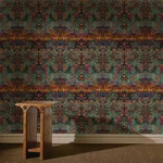 House of Hackney Andastra Wallpaper in Amazonite House of Hackney Andastra wallpaper in Amazonite, foliage and scenic vignettes in amazonite