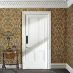 House of Hackney Aquifolia Wallpaper in Dahlia House of Hackney Aquifolia wallpaper in Dahlia, blooms and foliage in dahlia