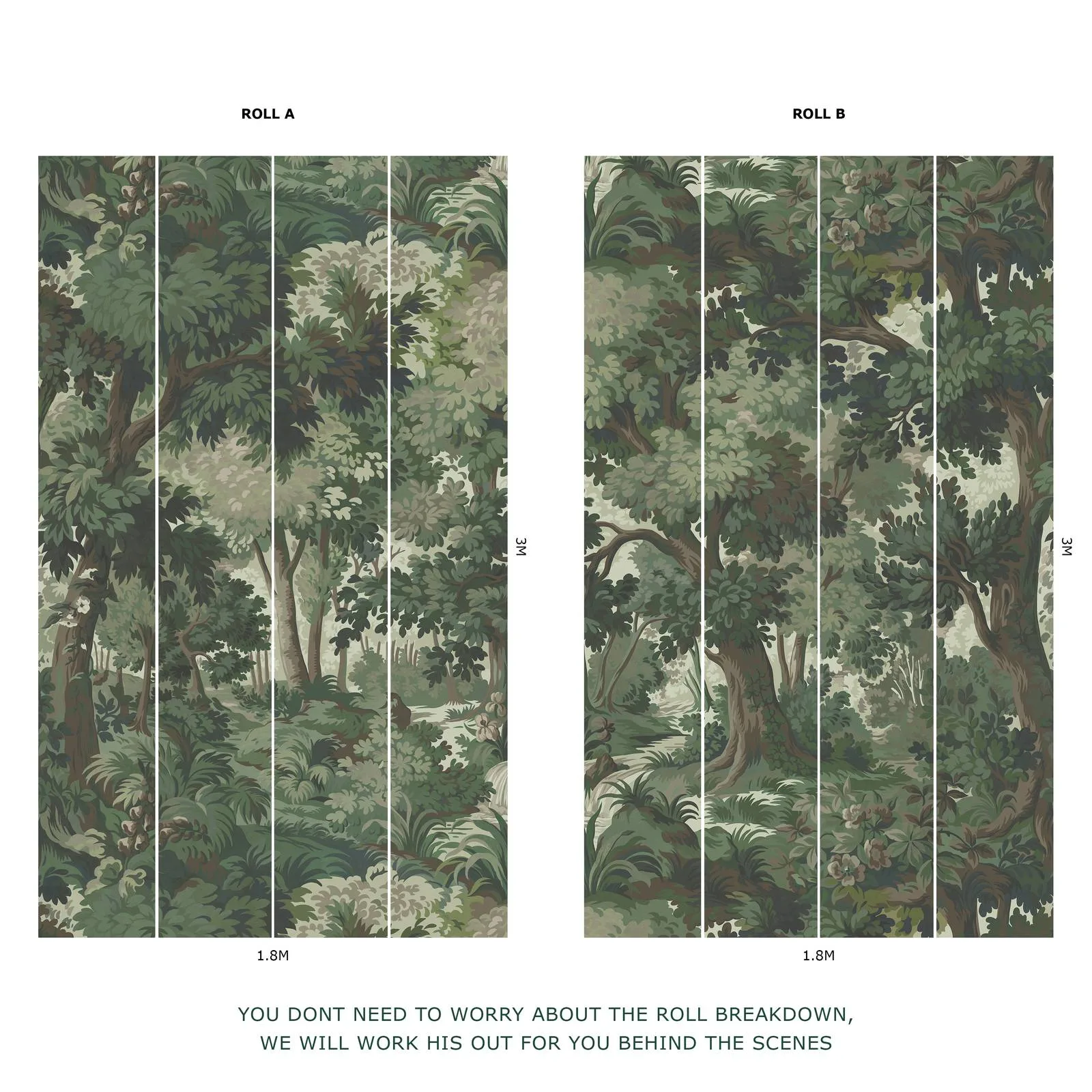 House of Hackney Arborea Wallpaper in Verde House of Hackney Arborea wallpaper in Verde, foliage and trees in verde