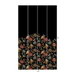 House of Hackney Artemis Climbing Walls Wallpaper in Black House of Hackney Artemis Climbing Walls wallpaper in Black, blooms and foliage in black