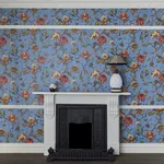House of Hackney Artemis Wallpaper in Azure House of Hackney Artemis wallpaper in Azure, blooms and foliage in azure