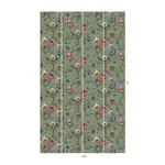 House of Hackney Artemis Wallpaper in Jadeite House of Hackney Artemis wallpaper in Jadeite, pink and periwinkle blooms on a muted jade-green ground