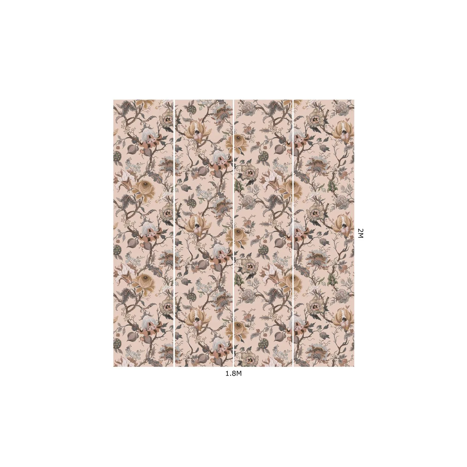 House of Hackney Artemis Wallpaper in Plaster House of Hackney Artemis wallpaper in Plaster, blooms and foliage in plaster