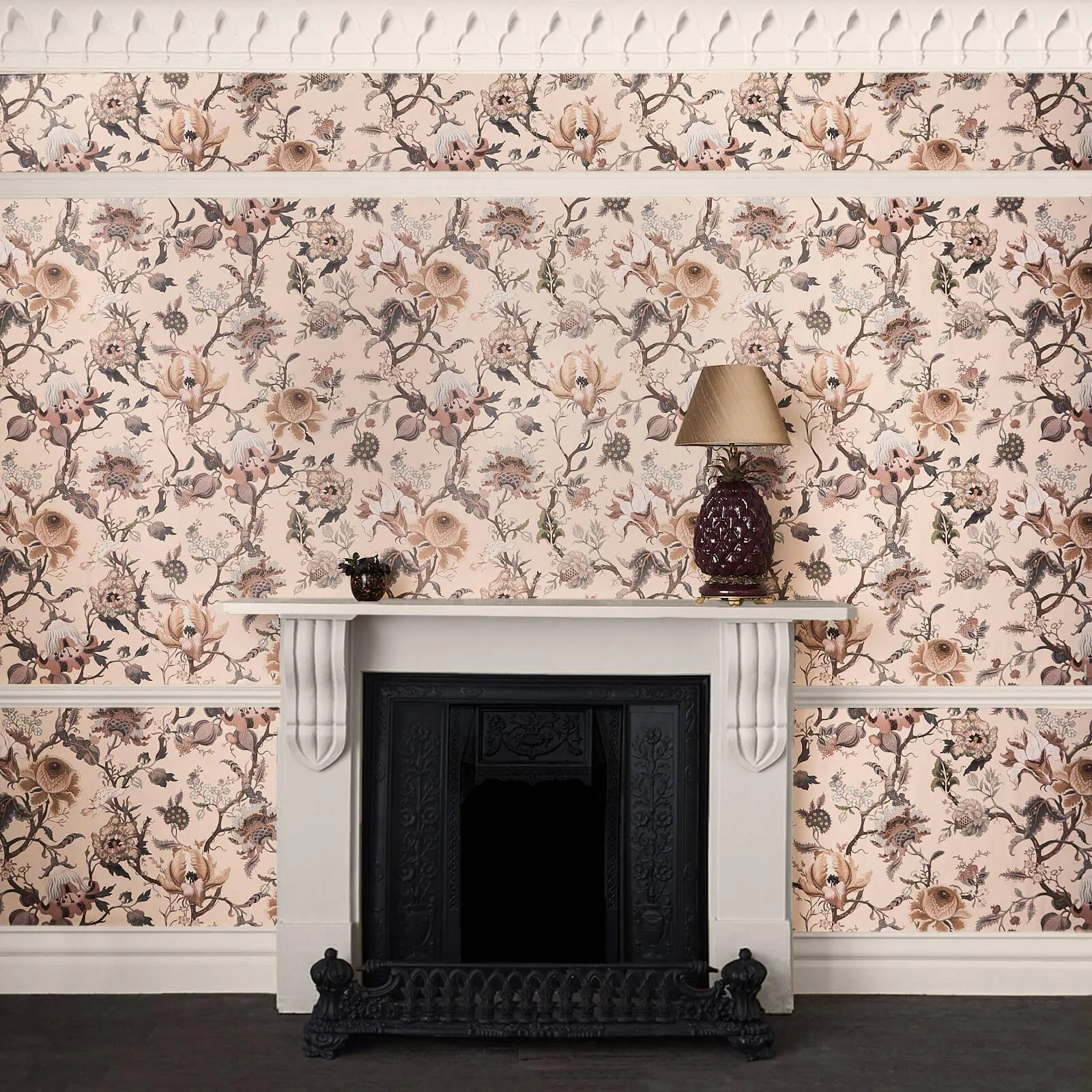 House of Hackney Artemis Wallpaper in Plaster House of Hackney Artemis wallpaper in Plaster, blooms and foliage in plaster