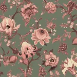 House of Hackney Artemis Wallpaper in Verdigris House of Hackney Artemis wallpaper in Verdigris, blooms and foliage in verdigris