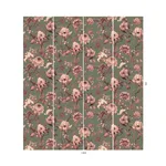 House of Hackney Artemis Wallpaper in Verdigris House of Hackney Artemis wallpaper in Verdigris, blooms and foliage in verdigris