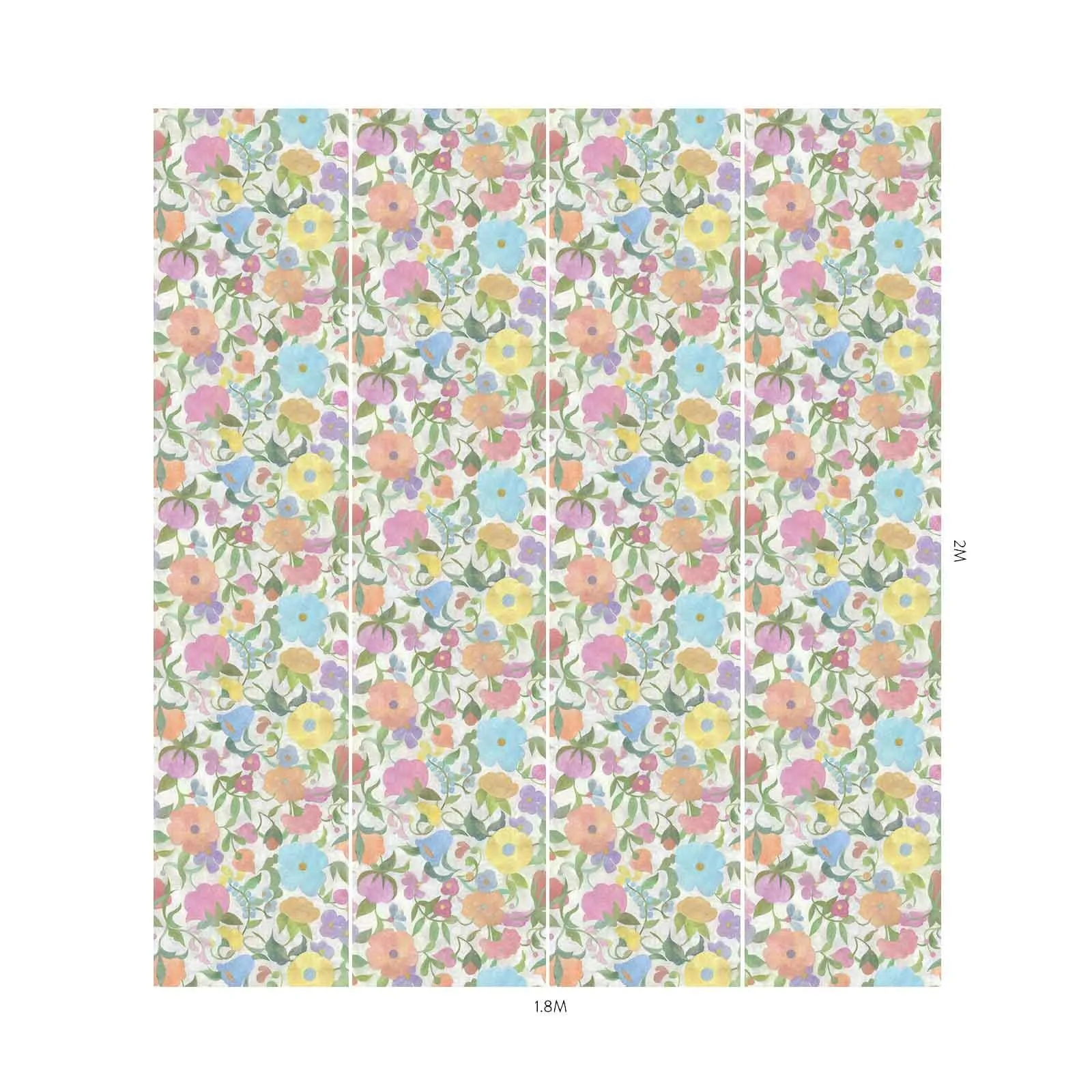 House of Hackney Artesania wallpaper in Meadow, blooms and foliage in meadow