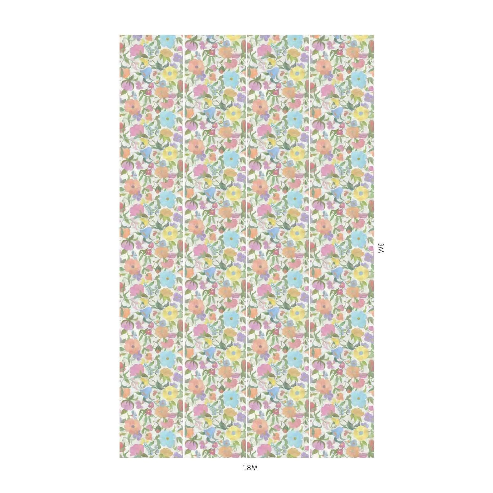 House of Hackney Artesania wallpaper in Meadow, blooms and foliage in meadow