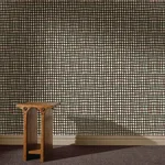House of Hackney Artist's Check wallpaper in Carnelian, the Artist's Check design in carnelian