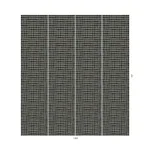 House of Hackney Artist's Check wallpaper in Noir, the Artist's Check design in noir