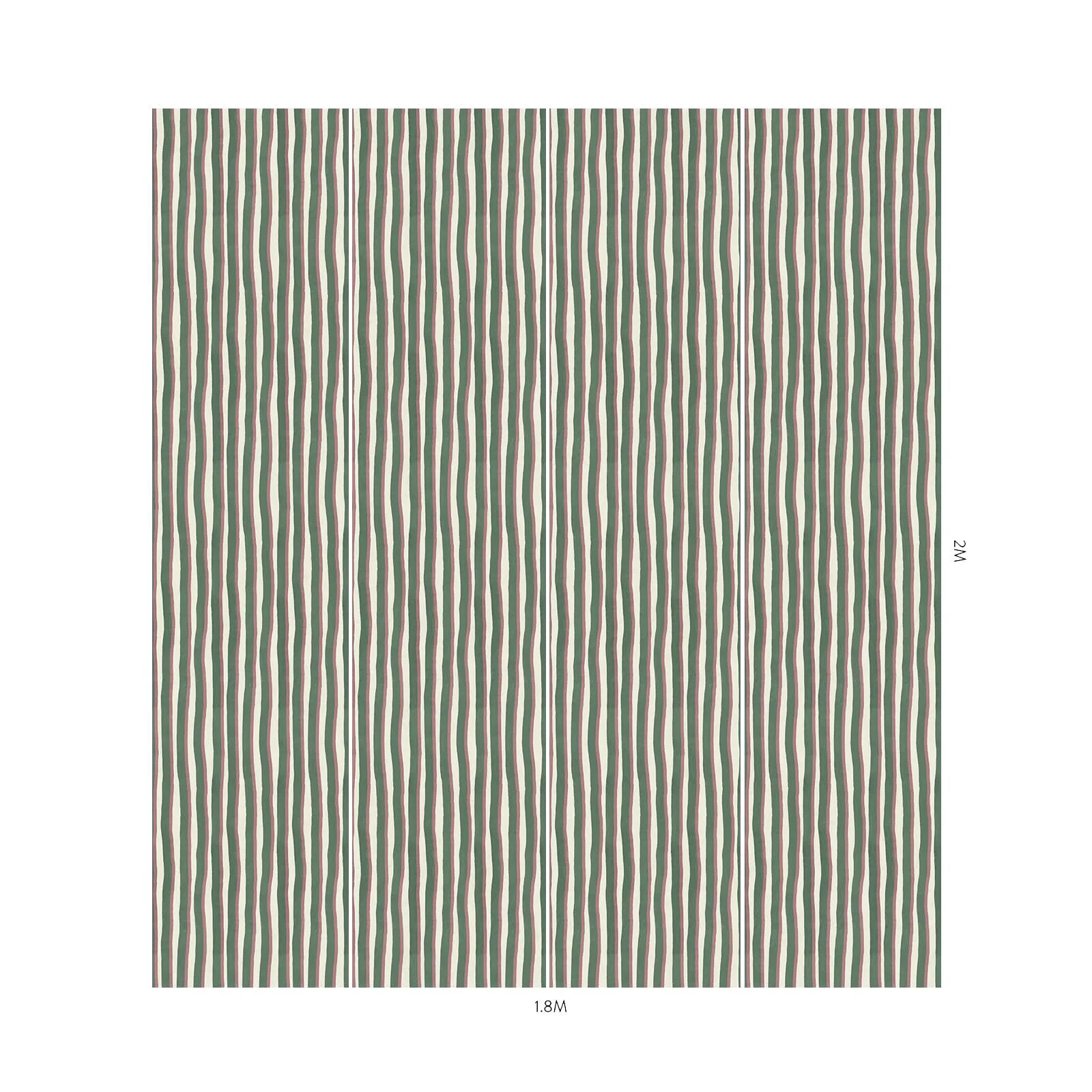 House of Hackney Artist's Shadow Stripe Wallpaper in Hedera & Hosta House of Hackney Artist's Shadow Stripe wallpaper in Hedera & Hosta, the Artist's Shadow Stripe design in hedera & hosta