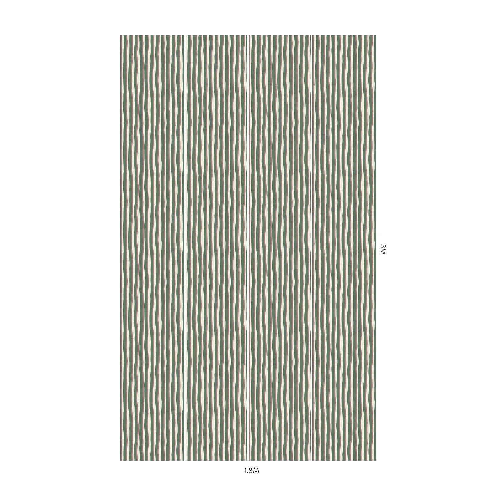 House of Hackney Artist's Shadow Stripe Wallpaper in Hedera & Hosta House of Hackney Artist's Shadow Stripe wallpaper in Hedera & Hosta, the Artist's Shadow Stripe design in hedera & hosta