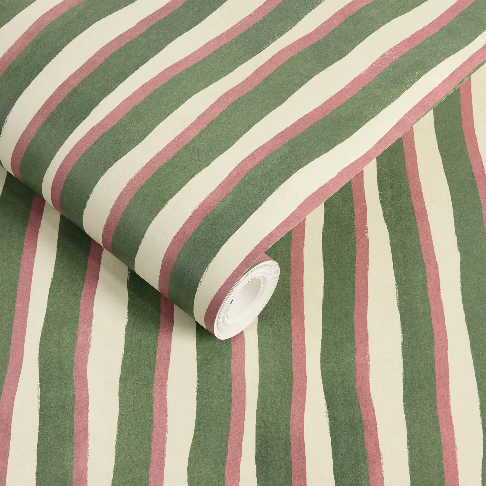 House of Hackney Artist's Shadow Stripe Wallpaper in Hedera & Hosta House of Hackney Artist's Shadow Stripe wallpaper in Hedera & Hosta, the Artist's Shadow Stripe design in hedera & hosta