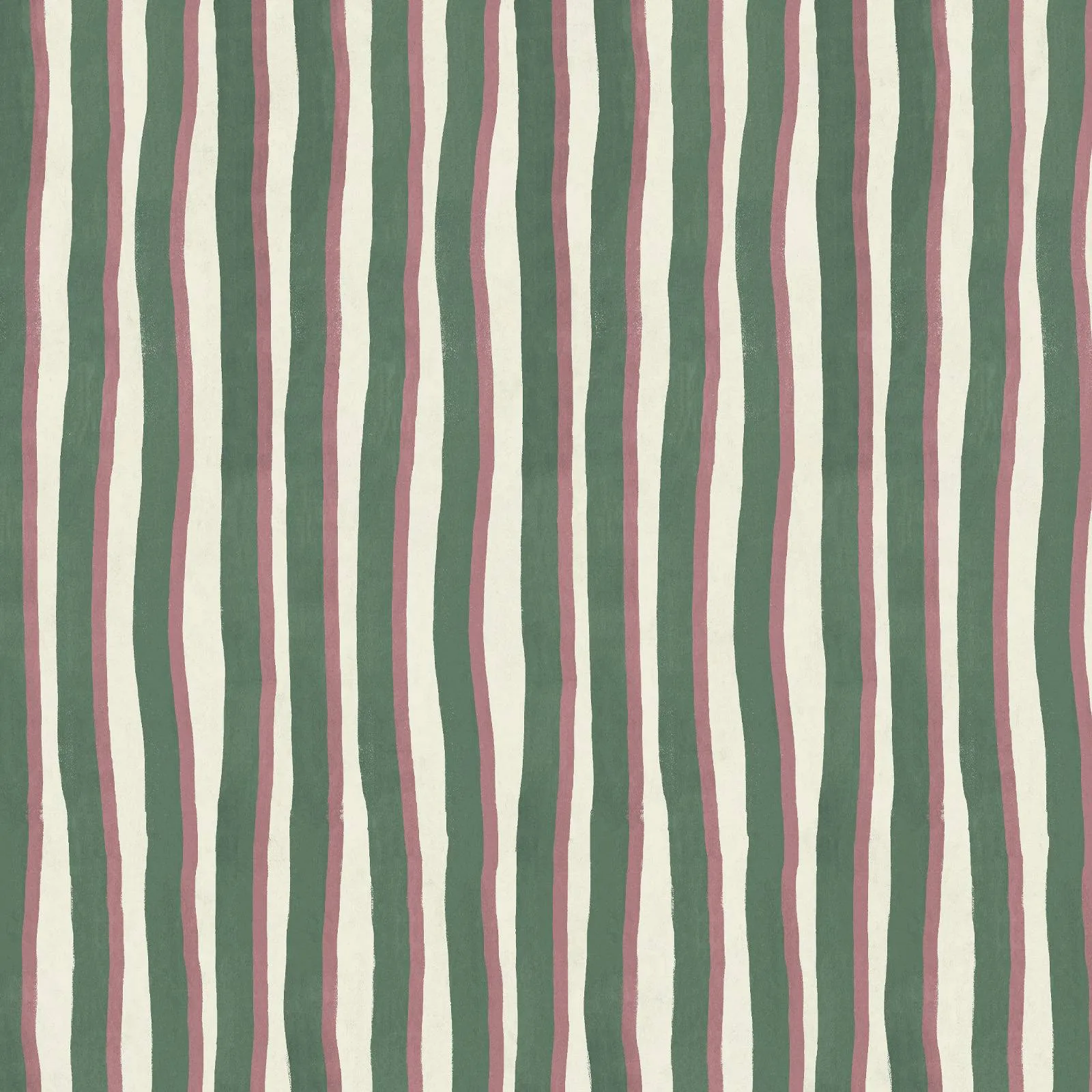 House of Hackney Artist's Shadow Stripe wallpaper in Hedera & Hosta, the Artist's Shadow Stripe design in hedera & hosta