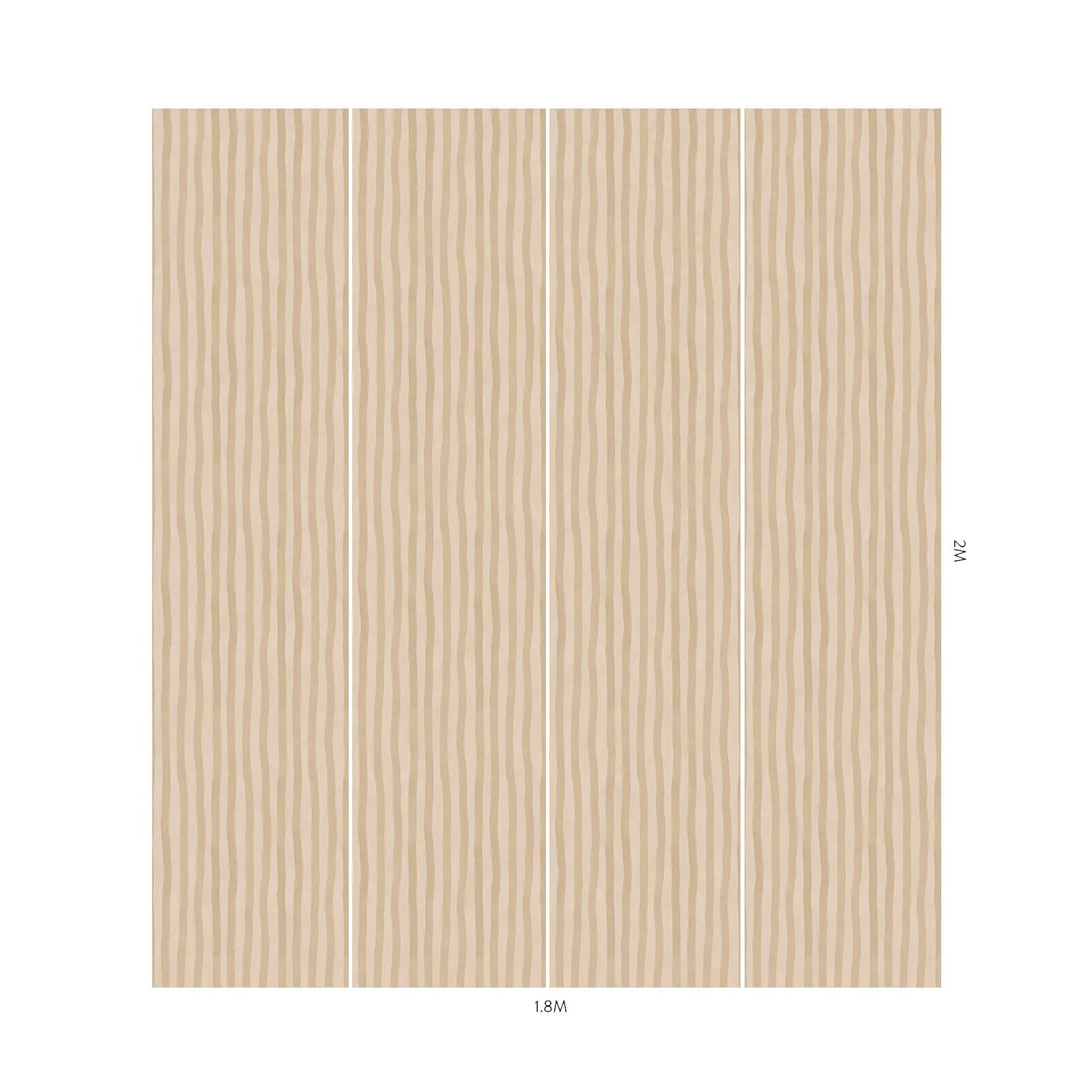House of Hackney Artist's Stripe Wallpaper in Alabaster House of Hackney Artist's Stripe wallpaper in Alabaster, stripes in alabaster
