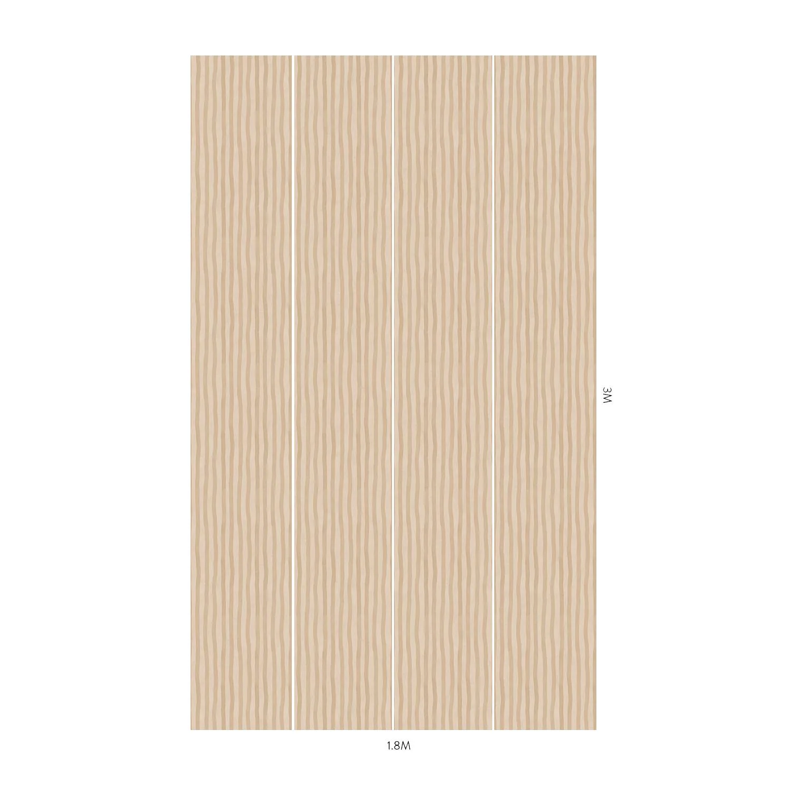 House of Hackney Artist's Stripe Wallpaper in Alabaster House of Hackney Artist's Stripe wallpaper in Alabaster, stripes in alabaster