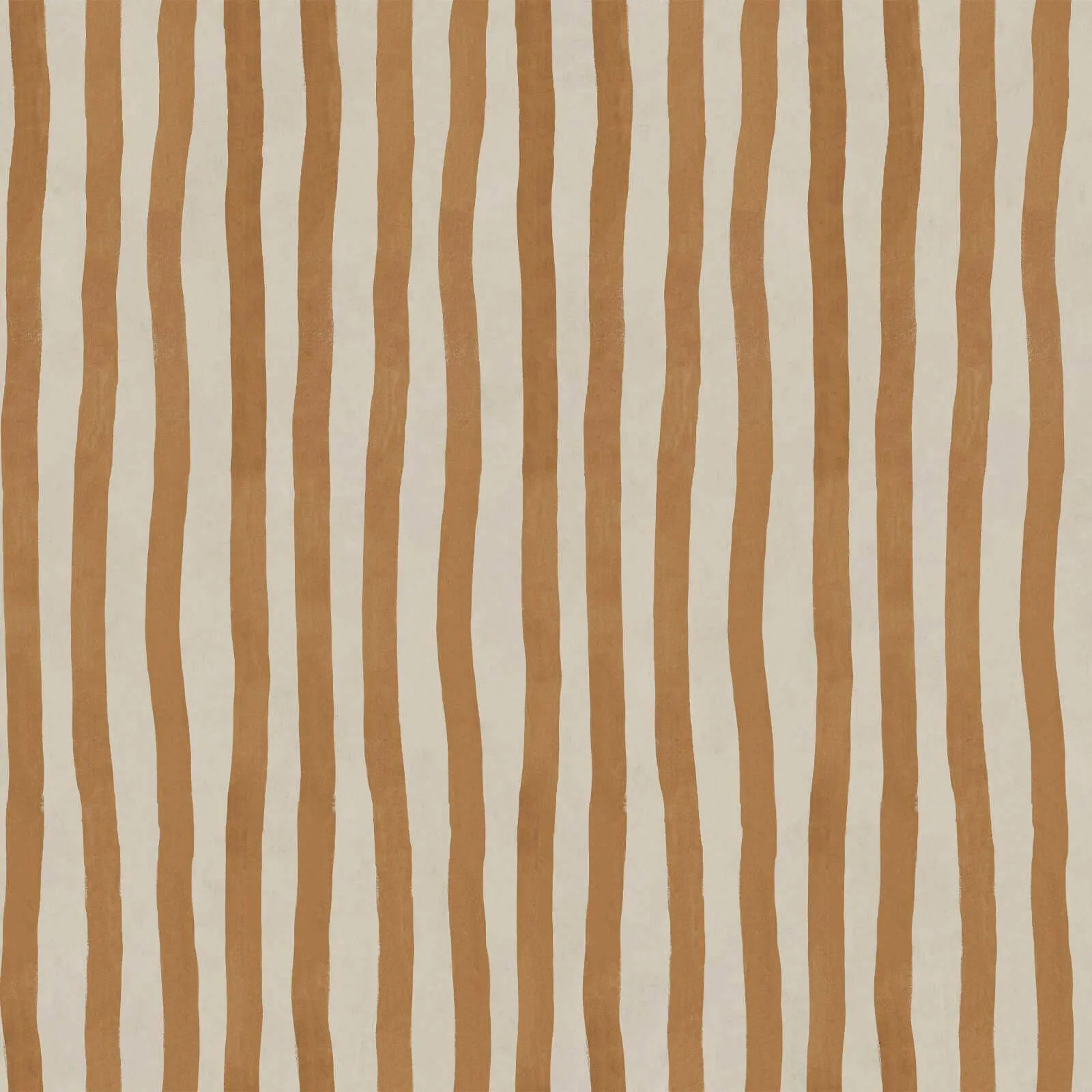 House of Hackney Artist's Stripe wallpaper in Amber, stripes and trees in amber