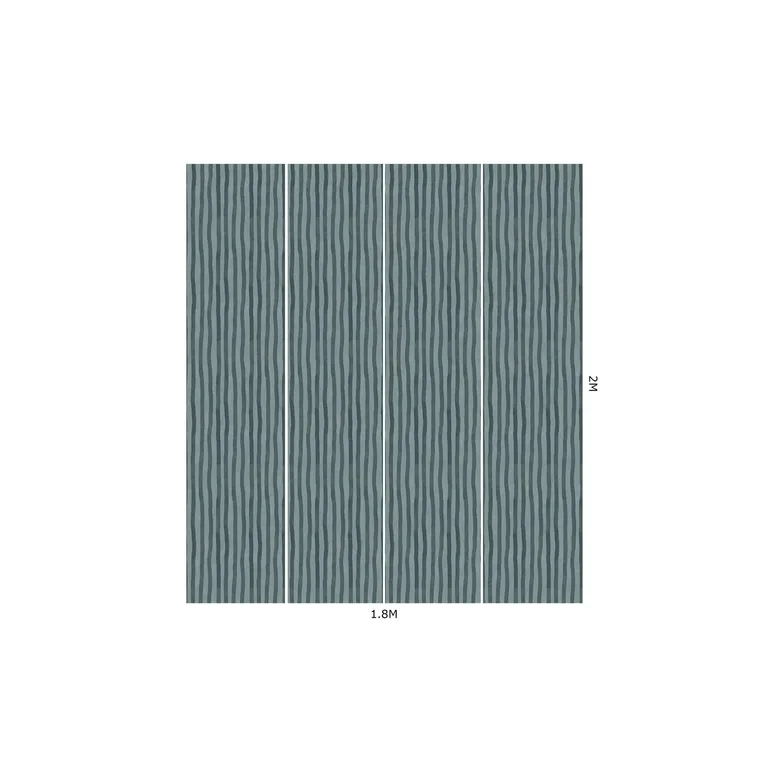House of Hackney Artist's Stripe wallpaper in Apatite, stripes in apatite