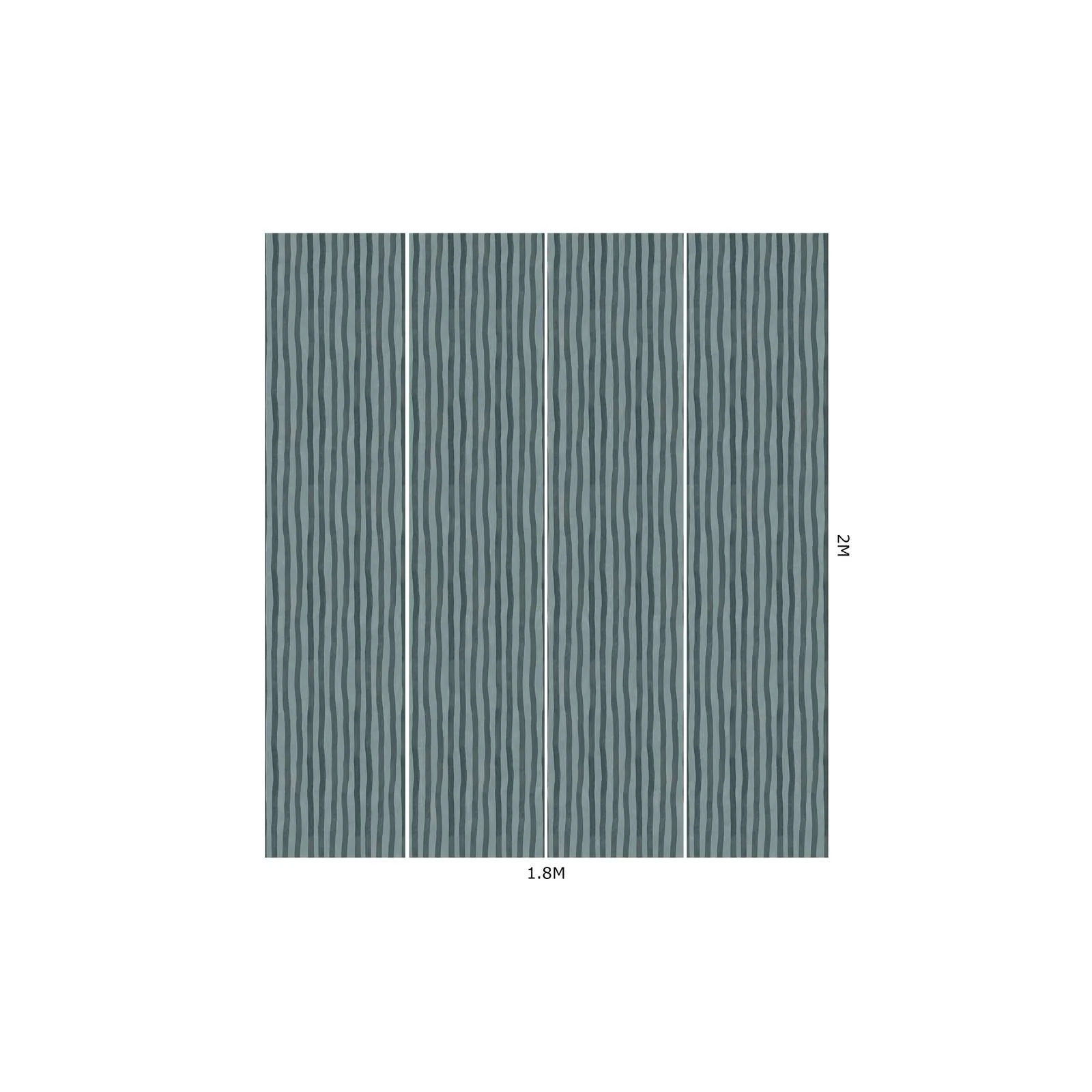 House of Hackney Artist's Stripe Wallpaper in Apatite House of Hackney Artist's Stripe wallpaper in Apatite, stripes in apatite