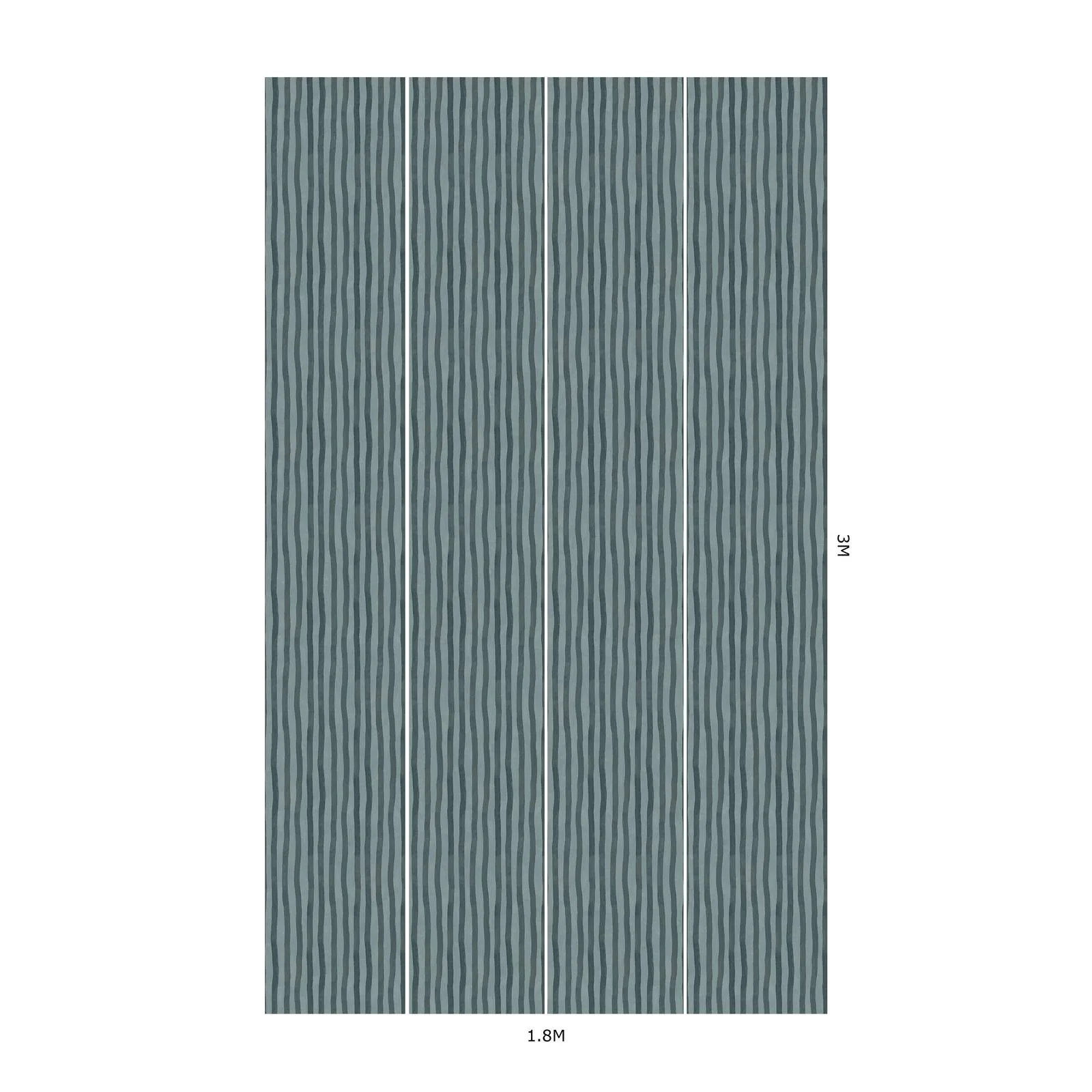 House of Hackney Artist's Stripe Wallpaper in Apatite House of Hackney Artist's Stripe wallpaper in Apatite, stripes in apatite