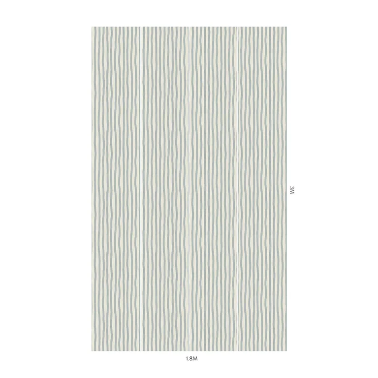 House of Hackney Artist's Stripe wallpaper in Byzantine & Narcissus, stripes in byzantine & narcissus
