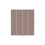 House of Hackney Artist's Stripe wallpaper in Carnelian, stripes and trees in carnelian