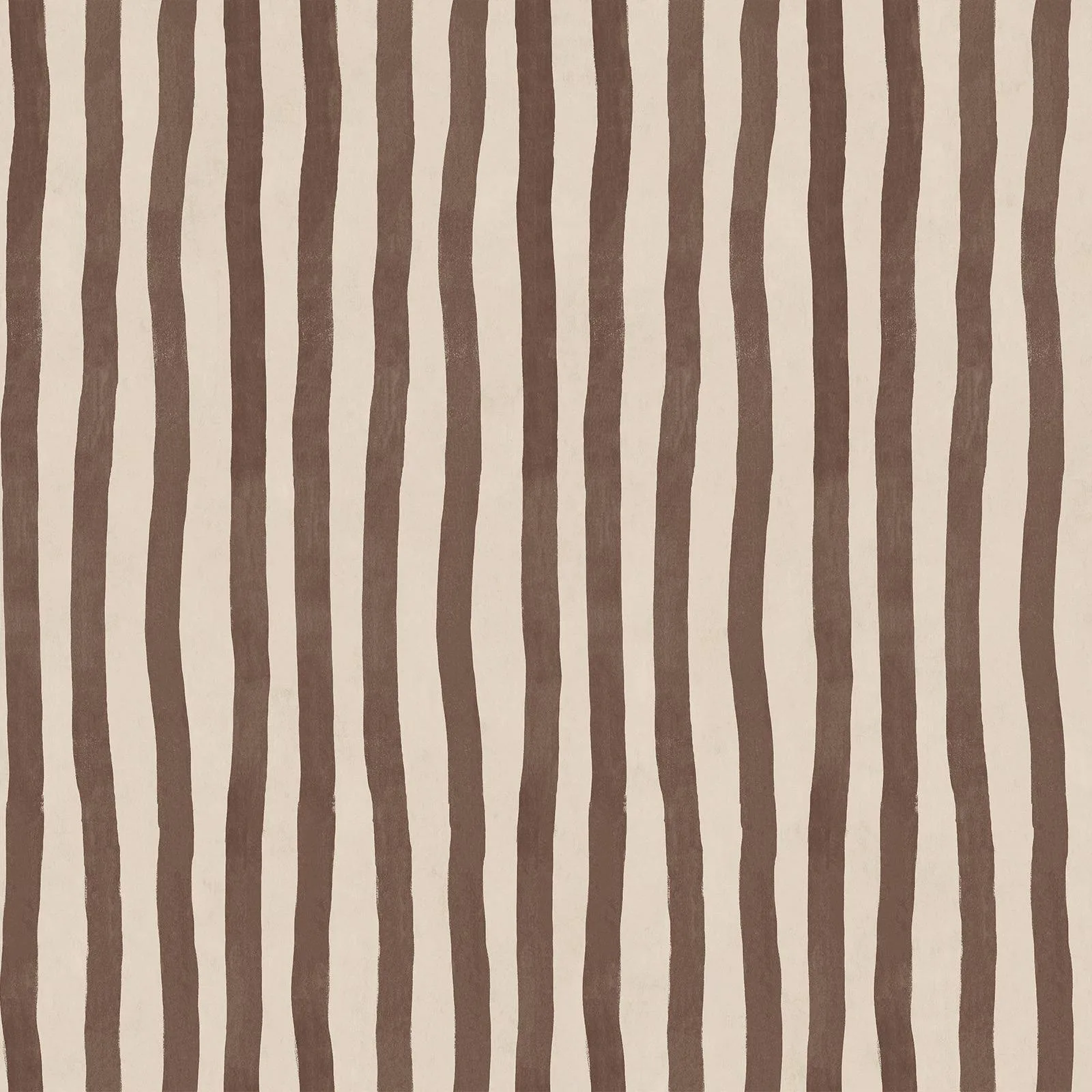 House of Hackney Artist's Stripe wallpaper in Cocoa, stripes in cocoa